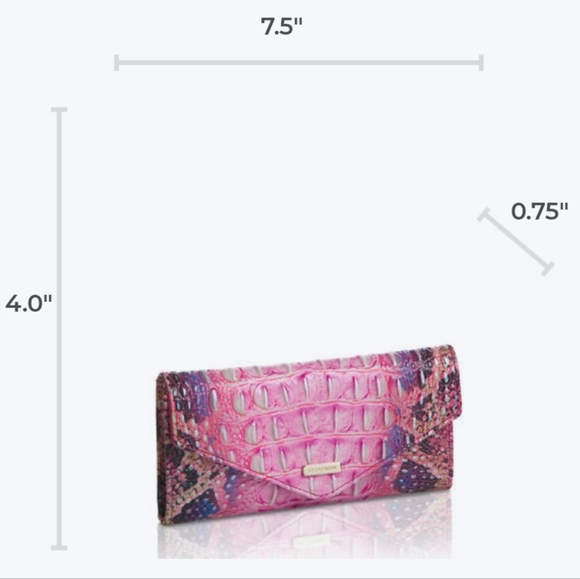 Brahmin Pink Cobra Bekka Shoulder Bag & Veronica Wallet Set NWT - Picture 16 of 16